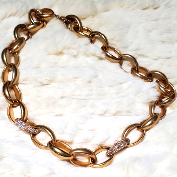 Stella & Dot Pavé Chain Link Necklace - Picture 2 of 5